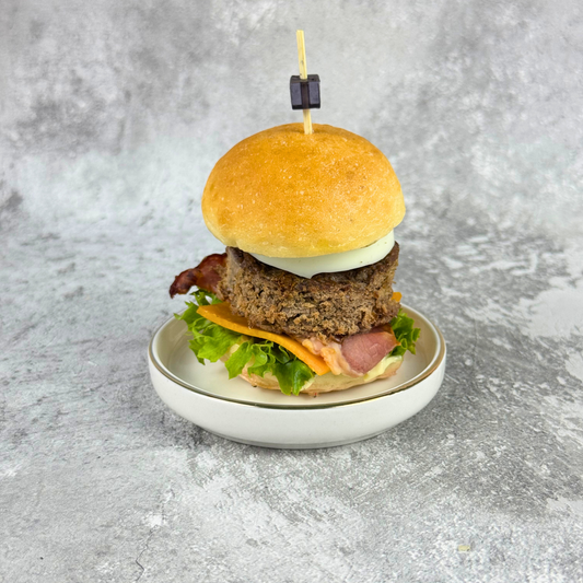 x5 Mini burger wołowy z jajkiem